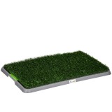 PawHut Toaletă pentru C&acirc;ini cu Gazon Sintetic, Iarbă de Schimb și Tavă Inferioară pentru Interior și Exterior, 67x41x3.5 cm | Aosom Romania