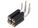 Soclu pini mamă 4 pini 90&deg; 2,54mm THT 2x2