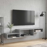 vidaXL Sistem de TV montat pe perete Montare pe perete Sonoma gri 8005994