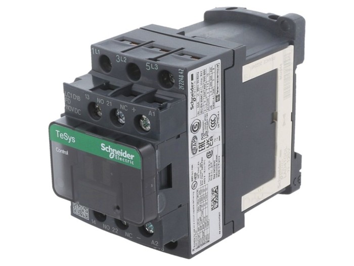 Contactor 3-Pole NO 110VDC LC1D18FD
