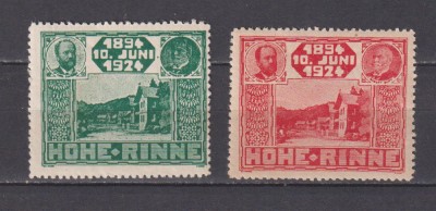 EMISIUNEA PALTINIS 1924 SERIE MNH foto