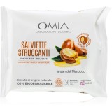 Omia Laboratories Argan del Marocco șervețele demachiante pentru make-up 20 buc
