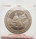 1863 Insula Man 1 crown 1989 Washington crossing the Delaware km 246, Europa