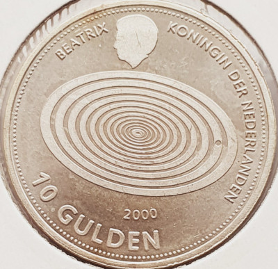 1939 Olanda 10 Gulden 1999 Beatrix (Millennium) 2000 km 228 argint foto