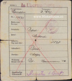 HST A2304 Carte identitate Pitești 1918 autoritățile germane de ocupație