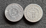 Antilele Olandeze 5 centi 1993, America Centrala si de Sud