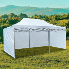 Cort de gradina quick tent, pliabil, 6x3x3 m, pavilion 3 pereti, inaltime reglabila, montare rapida