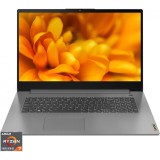 Laptop Lenovo IdeaPad 3 17ALC6 cu procesor AMD Ryzen&trade; 7 5700U pana la 4.3GHz, 17.3, Full HD, IPS, 12GB DDR4, 512GB SSD, AMD Radeon&trade; Graphics, No OS, A, AMD Ryzen 7