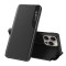 Husa iPhone 15 Pro Eco Leather View flip tip carte, negru