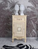 Noptiera Shabby Chic alb antichizat HMD306, Comode si bufete