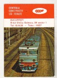 bnk cld Calendar de buzunar - 1980 - Centrala constructii cai ferate Bucuresti