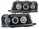 Set de faruri tuning cu ochi de &icirc;nger halogen potrivit pentru Audi 80 B4 09.1991-04.1996, stanga si dreapta Performance AutoTuning