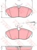 Set placute frana,frana disc PEUGEOT BOXER platou / sasiu (ZCT) (1994 - 2002) TRW GDB1425