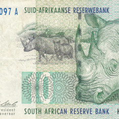 BANCNOTA 10 RAND Africa de Sud