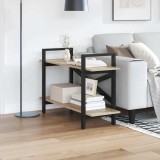 VidaXL Raft pentru cărți Stejar Sonoma 100 x 33,5 x 64 cm 883953