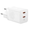 Incarcator retea 100-240V - 2x USB Type-C GAN5 QC 40W BASEUS P10110804217
