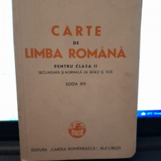 Carte de limba romana pentru clasa II secundara si normala de baieti si fete - A.I. Bijor, F. Ilioasa