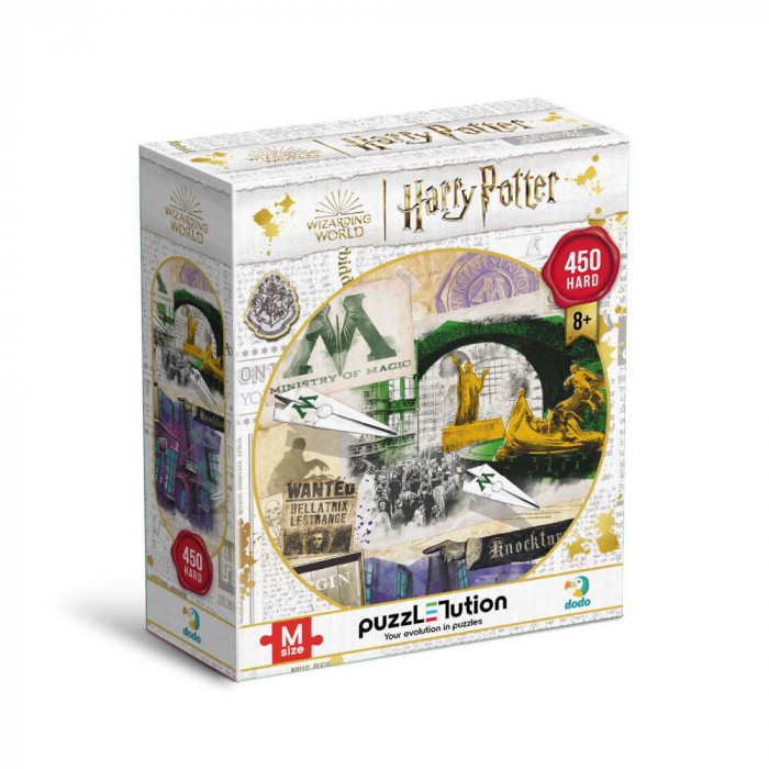 Puzzle Harry Potter - Ministerul Magiei &amp; Aleea Nocturn (450 piese) PlayLearn Toys