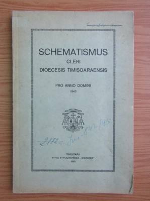 SCHEMATISMUS CLERI DIOECESIS TIMISOARAENSIS (SEMATISM/SEMATISME) foto