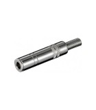 Mufa Jack 6.35 mm stereo mama metal Goobay