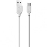 Cablu Date si Incarcare USB-A - USB-C Borofone BX14 LinkJet, 18W, 1m, Alb