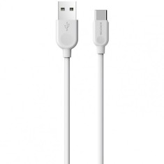 Cablu Date si Incarcare USB-A - USB-C Borofone BX14 LinkJet, 18W, 1m, Alb