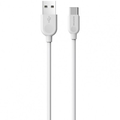 Cablu Date si Incarcare USB-A - USB-C Borofone BX14 LinkJet, 18W, 1m, Alb foto