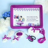 Cumpara ieftin Tavita Turta, Buretata din Catifea cu 6 Piese - Minnie Mouse Roz - TPT77