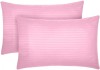 Set 2 huse perna din damasc, densitate 130 g/mp, Roz, 40/40cm