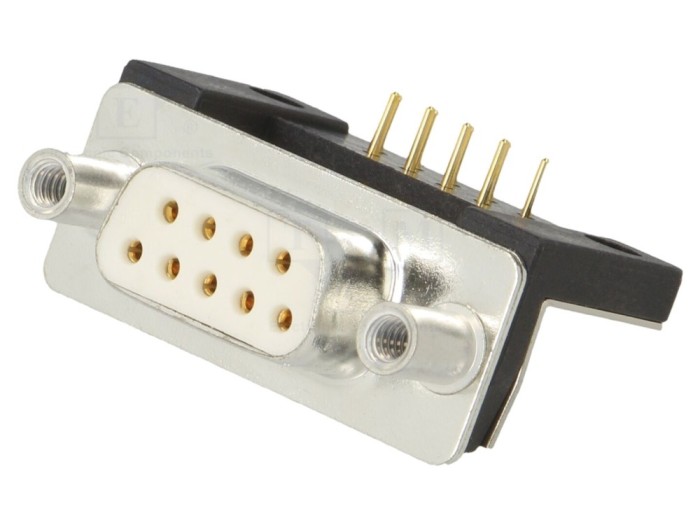 Conector D-Sub 9-Pin Soclu Mamă THT