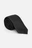 HUGO cravata de matase culoarea negru, 50535360