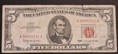 America 5 Dolari 1963 seria A36901521A
