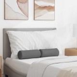 vidaXL Perne Bolster 2 pcs Gri &icirc;nchis &Oslash; 15 x 40 cm țesătură 42014269
