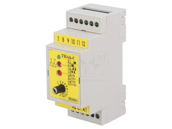 Timer programabil 15s-12h DPDT 230VAC