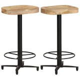 Cumpara ieftin Scaune de bar, 2 buc., 66 cm, lemn masiv de mango
