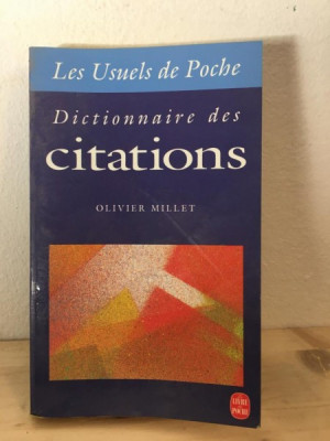 Olivier Millet - Dictionaire des Citations foto