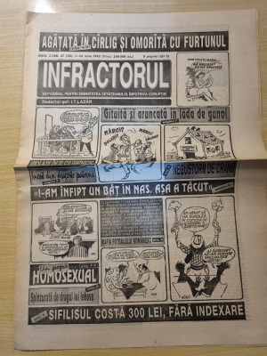 ziarul infractorul 7-13 iulie 1992 foto