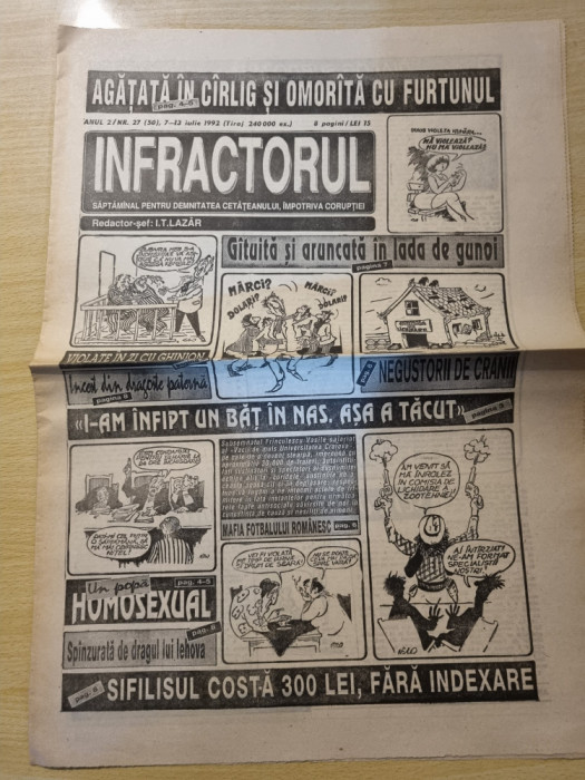 ziarul infractorul 7-13 iulie 1992