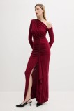 Answear Lab rochie culoarea rosu, maxi, mulată