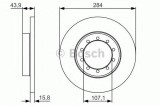 Disc frana FORD TRANSIT caroserie (2006 - 2014) BOSCH 0 986 479 A34