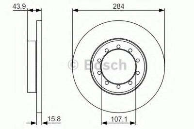 Disc frana FORD TRANSIT platou / sasiu (2006 - 2014) BOSCH 0 986 479 A34 foto