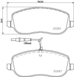 Placute frana Citroen C8 (Ea, Eb), Jumpy (U6u); Fiat Scudo (220p), Ulysse (179ax); Lancia Phedra (179); Peugeot 807 (E), Expert (224) SRLine parte mo