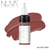 Tus Micropigmentare NUVA Colors 15ml - 305 Red Head, Pigment PMU, Microblading, Eyeliner, Sprancene