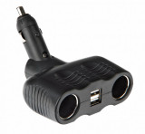 Priza dubla rabatabila Duo-4 la bricheta 12/24V + USB Garage AutoRide, Lampa