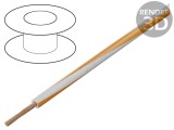 Cablu H07V2-K 6mm2 10AWG PVC Alb-Portocaliu