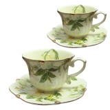 Serviciu Portelan Vintage 2 Cesti si farfurii, ADONIA