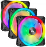 VENTILATOR CORSAIR, pt PC, 120 mm, 1500 rpm, LED RGB, pack 3 ventilatoare, &quot;CO-9050098-WW&quot;