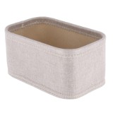 Cumpara ieftin Coș Depozitare Rectangular Eva Poliester 22X14X6.5 Cm &ndash; Crem | Organizatoare Baie