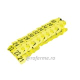 Crotalii numerotate, dimensiune 44 x 54 mm, set x 20