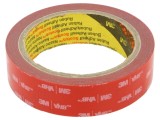 Bandă de fixare 3M 25mm x 5,5m acril gri 0,4mm